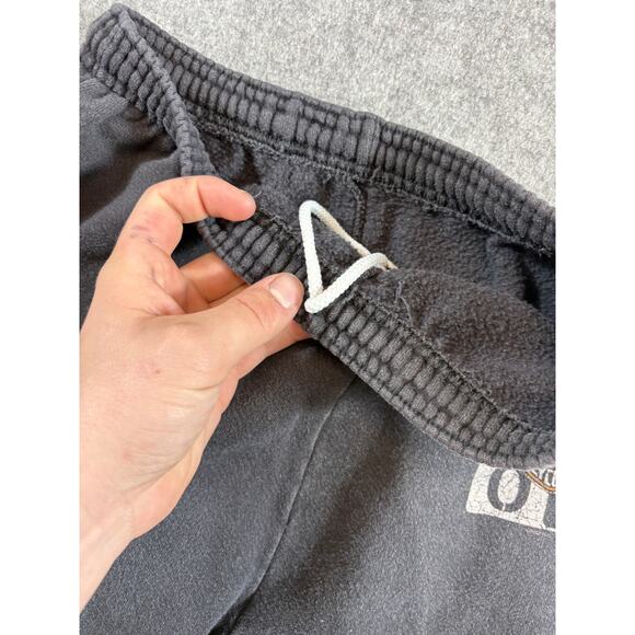 Vintage 90s Harley Davidson Jogger Pants Mens 25 Black Pull On Casual Loungewear - Picture 5 of 7